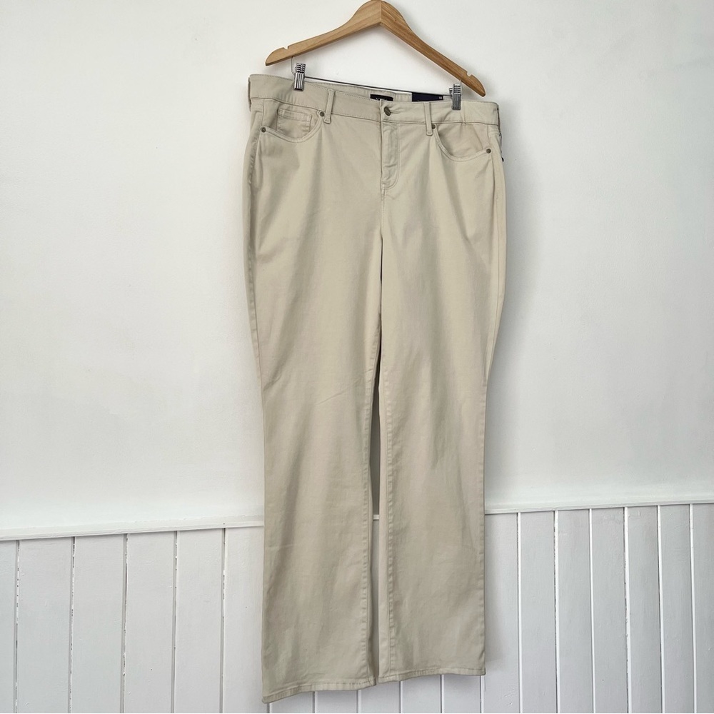 NYDJ Tan Marilyn Straight Jeans Size 18 - Picture 16 of 16